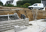 Réalisation des fondations à Vers-Pont-du-Gard